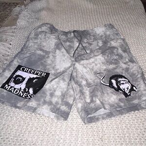 Vitriol Swim Trunks Men xLarge Gray Swimming Board Shorts Rat Creeper Madness 8"